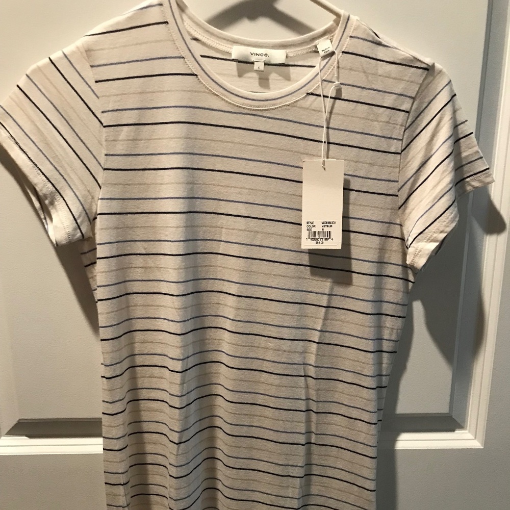 Vince Striped T-shirt, small